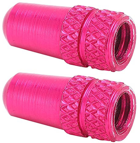 Couvre-Valve Presta, Bouchon Valve Presta Bouchon Valve Velo Pratiques à Utiliser pour Les VTT vélos de Route vélos pliants (Rose Rouge)