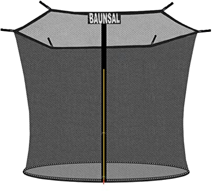 Baunsal® Trampolin Sicherheitsnetz Ø 305 cm (JS-IN) für 6 Netzstangen Netzhöhe 180 cm Ersatzteile Trampolin Netz Trampolin Schutznetz Sicherheitsnetz Kinder Trampolin Ersatznetz Trampolin Outdoor