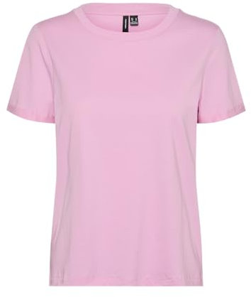 VERO MODA Vmpaula S/S T-Shirt Noos Magliette, BonBon, L Donna