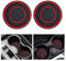 2 PCS Car Cup Holder Coaster,Car Coasters Cup Mats,2.75 Inch Universal Car Cup Coasters,Non-Slip Anti Dust Mats Cup Holder Insert Coaster, Suitable for Most Car Interior (Red)