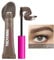 Tinted Brow Glue, Shapes and Colours Eyebrows, Waterproof Eyebrow Gel, Long Lasting Brow Gel for Fuller Looking Eyebrows, Smudge-Proof Eyebrow Gel Tint with Brush (Dark Brown)