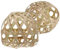 USHOBE 2 Stück Rattan-Lampenschirm Bambus-Lampenschirm Mini-Rattan-Korb-Kronleuchter-Lampenschirm Boho-Lampenschirme Ersatz Für Pendelleuchte Kleiner Lampenschirm Ornament