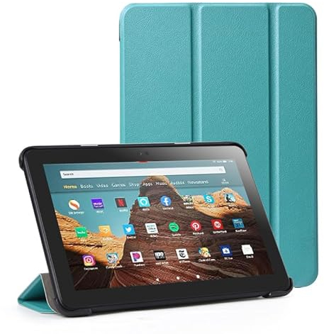 Funda para tabletas Amazon Fire HD 10 y Fire HD 10 Plus (Compatible con la 11ª generación 2025), BHHB Fundas Plegables ultraligeras Slim Shell Stand Cover Auto Wake/Sleep -（Menta Verde）