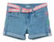 s.Oliver Junior Mädchen 2146050 Jeans Short mit Gürtel, blau 54Z2, 92/REG