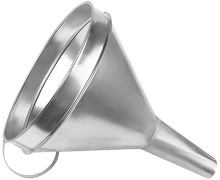 Carmotion Trichter Groß - Metalltrichter Große Öffnung 240 mm - Perfekt Großer Trichter für Flüssigkeiten - Trichter Metall Groß mit Haltegriff - Trichter Große Öffnung