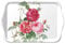 Ambiente Plateau de service en mélamine - 13 x 21 cm - Amber Roses - Motif floral