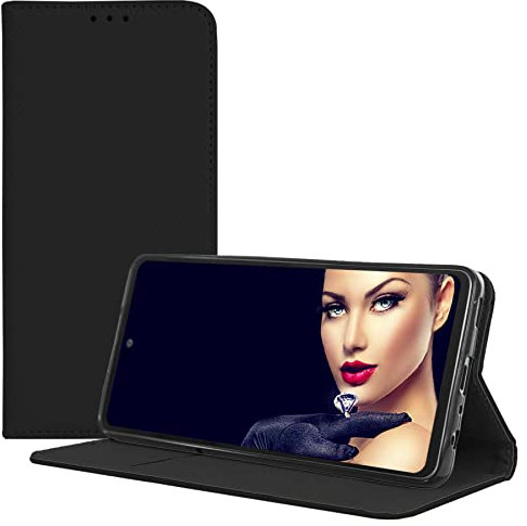 mtb more energy® Klapphülle Smart Magnet kompatibel mit Xiaomi Redmi 13C, Poco C65 - schwarz - Bookstyle - Klapp-Cover Hülle Wallet Case