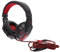 Homoyoyo Cuffie Gaming Con Microfono Rotante e Cancellazione Del Rumore Auricolari Per Videogiochi Con Led Design Ergonomico e Alta Sensibilità Per Chiamate Chiare