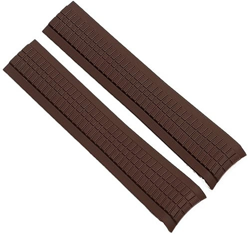 RWCCCRW Weiches Gummi-Uhrenarmband Aquanaut, passend für Patek Philippe Silikon 5164A 5167A 5168A 21 mm Faltschließe