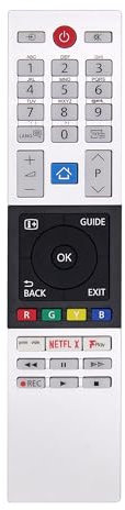 FOXRMT Remplacement Telecommande TV Toshiba CT-8543 adaptée à Toshiba FHD UHD XUHD TV - Aucun Réglage Requis