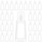 MOUYAT 110PCS Clear Flip Top Bottles, 30ml Clear Travel Bottles, Travel Bottle for Toiletries, Trapezoid Plastic Refillable Flip Top Bottle for Lotions, Cream