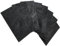 AULIGET 4 piastrelle autoadesive da parete in ardesia nera, 3 mm, in PVC, faxu, piastrelle paraspruzzi, per cucina e bagno (7,6 x 15,2 cm)