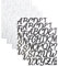 2 Inch Cursive Letter Stickers 6 Sheets, CMBBZZY Alphabet Stickers for Scrapbooking, Mailbox, Menu, Water Bottle, Name Tag, Invitation Cards Waterproof,Black&White