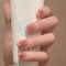 French False Nails Short,24PCS Short Square White Tip Stick on Nails,Pink Nude Gradient False Nails,Acrylic Full Cover Press on Nails with Jelly Glue for Women Nail Art (Pink,White,Nude, One Size)