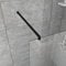 WITEN&NOCK 100 cm Schwarz matt Dusche Stabilisationsstange Glas-Wand ‎Stabilisationsbügel Glasstärke 6 mm 8 mm 10 mm Edelstahl Eckig