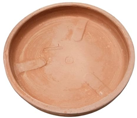 Liscio Toscana Limoni Toscana - Vaso da fiori in terracotta artigianale italiana, 25 cm - 40 cm, assolutamente resistente al gelo, terracotta italiana (40cm, Piatto Abbinato)