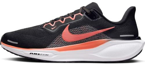 Nike Air Zoom Pegasus 41, Zapatillas para Correr de Carretera Hombre, Black Lt Wild Mango Cool Grey, 42.5 EU