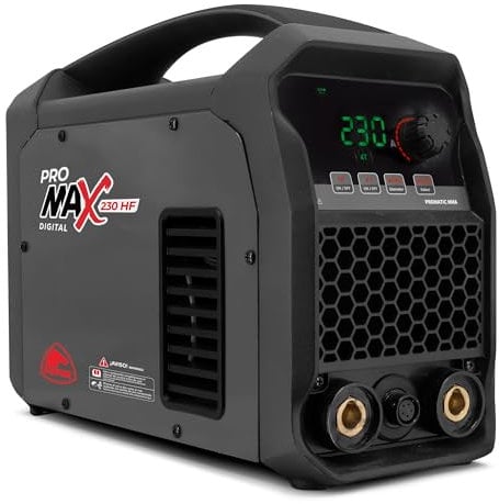Equipo inverter para soldadura para electrodo recubierto con Alta Frecuencia HF, sinergico y pulsado, con 230A. PRO MAX 230 HF