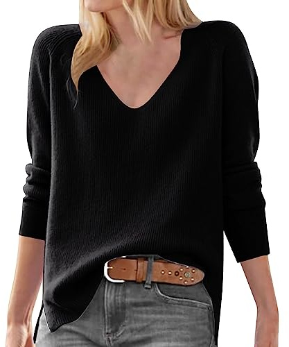 YCBMINGCAN Suéter para mujer con cuello de pico suelto y mangas de murciélago, cuello de tortuga, color blanco
