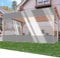 SSFMSF Pergola Transparent Tarpaulin Panel Outdoor Winter Curtains, Thickened Windshield PVC 0,5mm with Eyelets for Garden, Balcony, Outdoor, Garage, Gazebo. (H:2.1m*W:3.5m | 500g/m²) Gray+Clear
