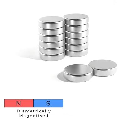 Magnet Store 6mm x 3mm Disc Diametrically Magnetised Neodymium N52 – Perfect for Engineering, Model Making, and Exhibition Design (20)