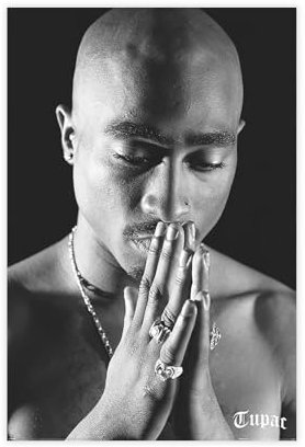 tcagd Tupac Shakur Prayer Leinwandposter, Wandkunst, Dekordruck, Bild Gemälde für Wohnzimmer, Schlafzimmer, Dekoration, 20 x 30 cm