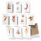 Creatastic - 10 Stück Geburtstagskarten Set mit Umschlag lustig, Klappkarten mit Kraftpapier Kuvert DIN A6, lustige Geburtstagskarte Set, Geburtstag Karte, Birthday Cards, Happy Birthday Karte lustig