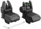 HOUSON Flip-Up-Sights Visier，Faltbare Visiere Tactical Backup Sight Rapid Transition BUIS Backup Sight Backup-Visierset für 20mm Picatinny R124