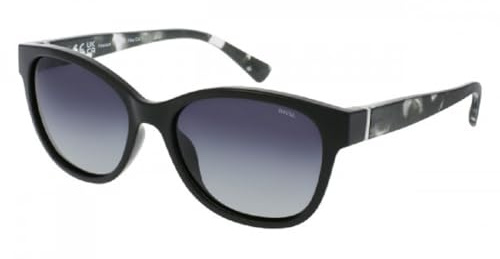 INVU Damen Sonnenbrille B2218 A Polarisierte Gläser 100% UV PROTECT Schwarz, Schwarz