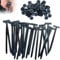 Nylon Universal Cable Tie Buckle, 100pcs Heavy-Duty Self-Locking Wire Nylon Zip Tie Holders, Universal Push Mount Zip Tie Holders, Multipurpose Plastic Cable Ties Tool for Car Daily Repair ZFFAFUR