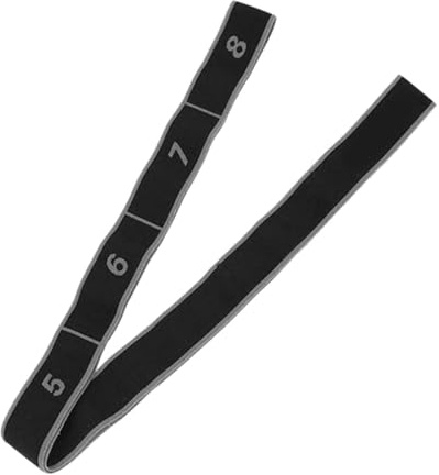 Stretchband Widerstandsband mit 8 Schlaufen, hochelastisch, Fitness zum Dehnen