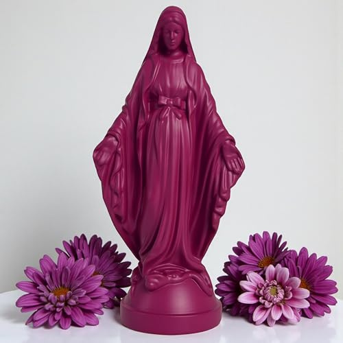 Pop Mary, Moderne Jungfrau Maria Statue, dekorative Harzfigur, einzigartiges Sammlerstück, Geschenk (Lila)