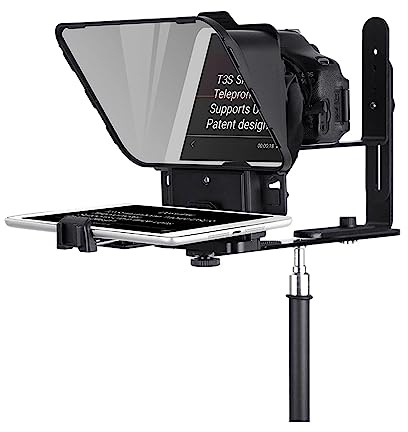 Teleprompter, Universal-Teleprompter for Tablet-Computer mit 11,9-Zoll-Fernbedienung und kabelloser Fernbedienung