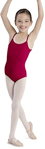 Bloch Dance Gymnastikanzug für Mädchen, mittelhohe Rückenpartie, Mädchen, rot, 12