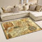 Coosun vecchio pirata mappa con rosa dei venti tappeto tappeto antiscivolo zerbino zerbini per soggiorno camera da letto, Tessuto, Multi, 60 x 39 inch
