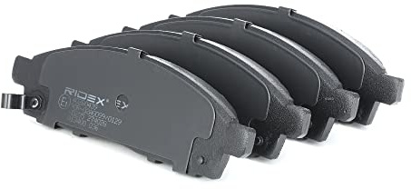 RIDEX 402B0439 Bremsbelagsatz Bremsbeläge Vorne mit Verschleißwarnkontakt mit Zubehör Kompatibel mit MITSUBISHI L 200 / Triton Pickup KJ, KK, KL