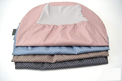 0-6 Monate Strampelsack, Baby Pucksack für Mädchen oder Jungen in Rosa/Blau/Beige/Grau mit Punkten