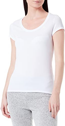 Odlo Damen Unterhemd BL TOP Crew neck s/Active F-Dry Light, White, XXL, 141021