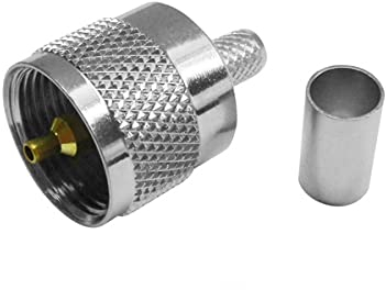 UHF-Stecker für H155 Kabel, Crimp Version
