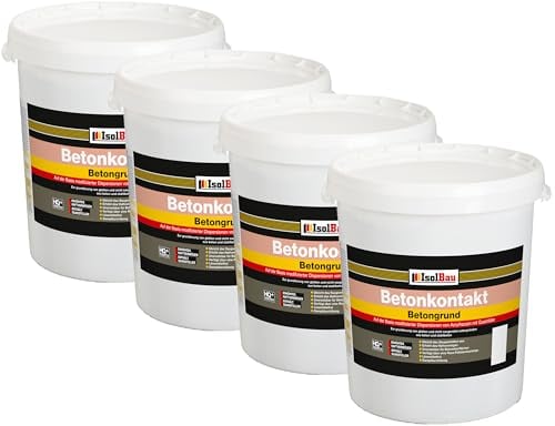 Isolbau Betonkontakt - 100 kg Betongrund zur Grundierung von glatten Untergründen aus Beton und Stahlbeton