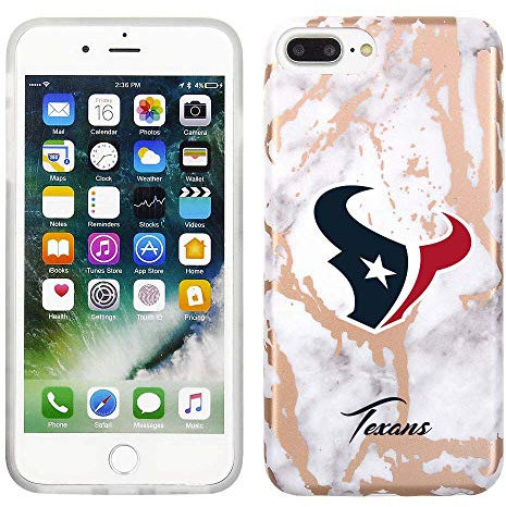 Prime Brands Group Cell Phone Case for Apple iPhone 8 Plus/7 Plus/6S Plus - White/Rose Gold - NFL Licensed New Orleans Saints
