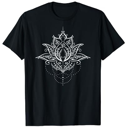 Lotusblume Lotus Om Symbol Yoga Meditations Mehndi Geschenk T-Shirt