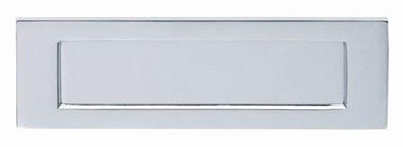 Golden Grace Victorian Design Postal Letter Plate in Polished Finish, Mail Slot - 10 x 3