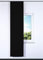 Rollmayer SCHIEBEVORHANG FLACHENVORHANG SCHIEBEPANEL SCHIEBEGARDINE Vorhang RAUMTEILER 60 x 245 cm Kollektion Vivid(Schwarz 34, Klettband + Paneelwagen)