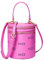 NYZE Damen Crossbody Round - 100% Vegane Umhängetasche mit Henkel Pink