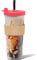 Dodoko Reusable Boba Cup and Straw Boba Tea Cup Bubble Tea Cup and Straw Reusable Iced Coffee Cup Cold Coffee Cup Smoothie Cup with Lid and Straw Smoothie Cup to go Smoothie Tumbler 24 oz - Hot Pink