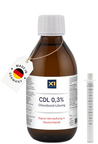 X1 CDL/CDs Lösung 0,3% 250ml - Braunglasflasche - Apothekerqualität - Eigene Herstellung in Deutschland