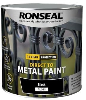 Ronseal Direct to Metal Paint Black Gloss 2.5L