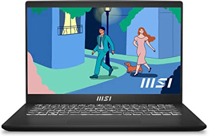 MSI Modern 14 C5M-023XES - Ordenador portátil 14 FHD (1920*1080), 60Hz (Ryzen 5 5625U, 8GB RAM, 512 GB SSD, AMD Radeon™ Graphics , Free DOS) Black - Teclado QWERTY Español