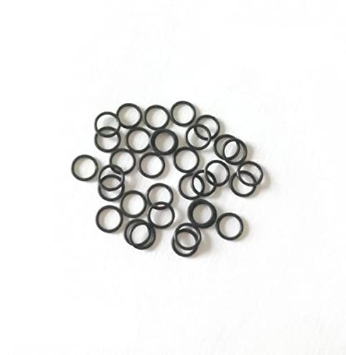 CTLH20 NBR-Dichtring-Spezifikation CS 1 mm Nitril-Butadien-Kautschuk-Ringe Außendurchmesser 3 mm ~ 44 mm O-Ring-Dichtungen Gummi-Unterlegscheibe-8 x 6 x 1 mm, Schwarz, 50 Stück
